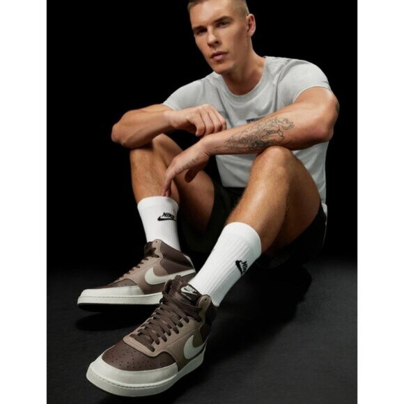 ⚡Nike Men Baroque Brown/Light Bone/Mink Brown Mid Next Nature Fashion Sneakers - Picture 2 of 6